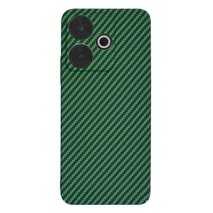 Fodral för Xiaomi Poco M6 4G / Redmi 13, Techsuit, Carbonite FiberShell, Grön