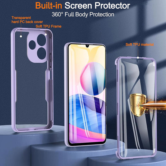 Fodral för Xiaomi Poco M6 4G / Redmi 13, Techsuit, ColorVerse 360, Blå