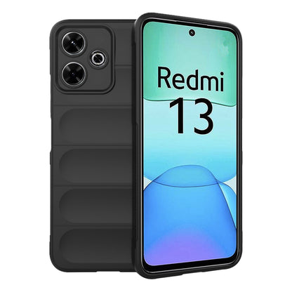 Fodral för Xiaomi Poco M6 4G / Redmi 13, Techsuit, Magic Shield, Svart