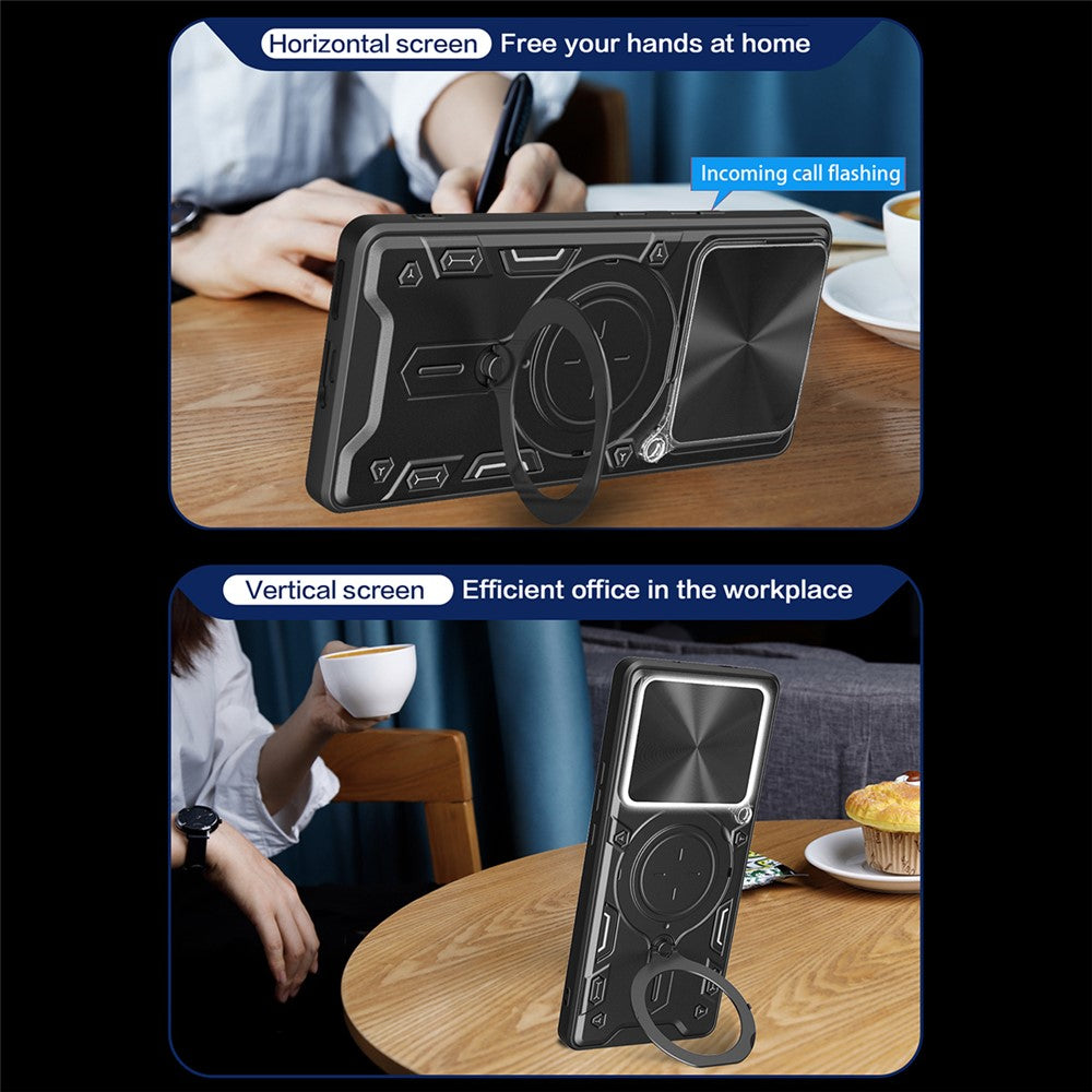 Skyddsfodral för Xiaomi Poco M8 Pro / Redmi Note 15 Pro+ 5G, Techsuit, CamGuard Pro, Röd