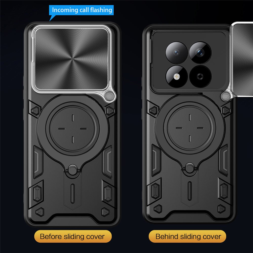 Skyddsfodral för Xiaomi Poco M8 Pro / Redmi Note 15 Pro+ 5G, Techsuit, CamGuard Pro, Röd