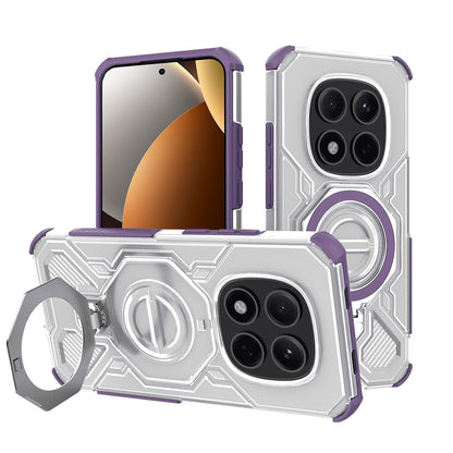 Skyddsfodral för Xiaomi Poco M8 Pro / Redmi Note 15 Pro+ 5G, Techsuit, Carbon Shield Pro, Lila