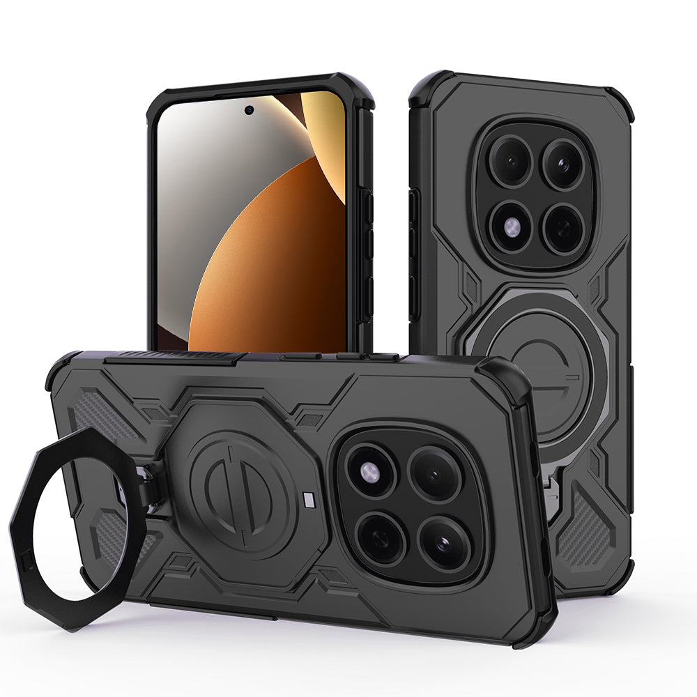 Skyddsfodral för Xiaomi Poco M8 Pro / Redmi Note 15 Pro+ 5G, Techsuit, Carbon Shield Pro, Svart