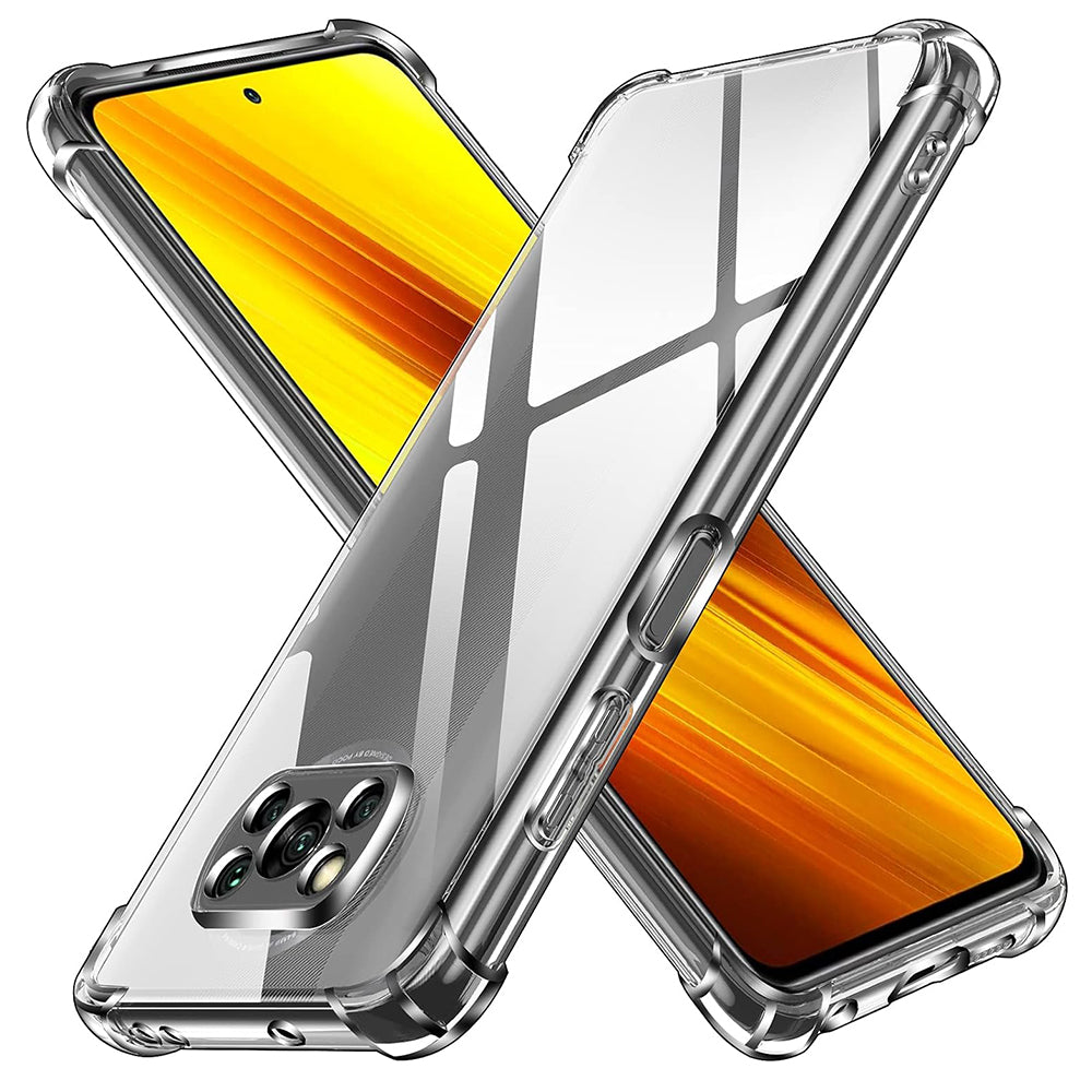 Fodral för Xiaomi Poco X3 Pro / X3 NFC / X3, Techsuit, Stötsäker Klar, Transparent