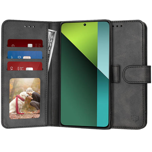 Fodral för Xiaomi Poco X6 / Note 13 Pro 5G, Techsuit, Diary Book, Svart