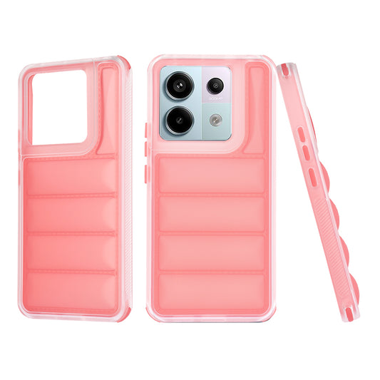 Fodral för Xiaomi Poco X6 / Note 13 Pro 5G, Techsuit, Wave Shield, Röd