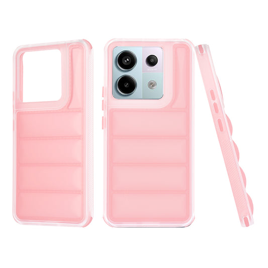 Fodral för Xiaomi Poco X6 / Note 13 Pro 5G, Techsuit, Wave Shield, Rosa