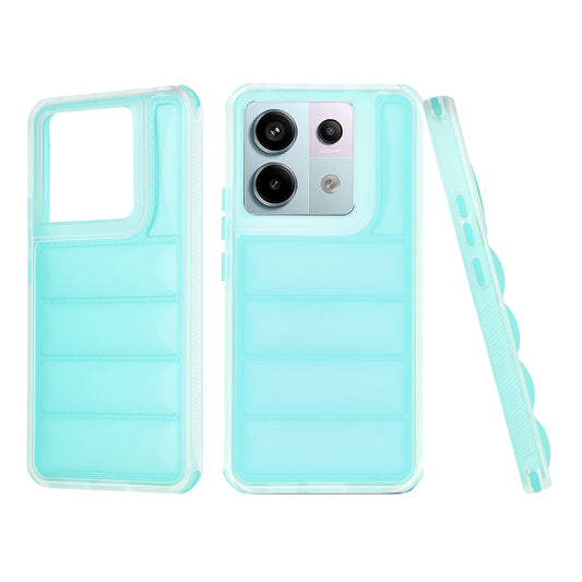Fodral för Xiaomi Poco X6 / Note 13 Pro 5G, Techsuit, Wave Shield, Turkos