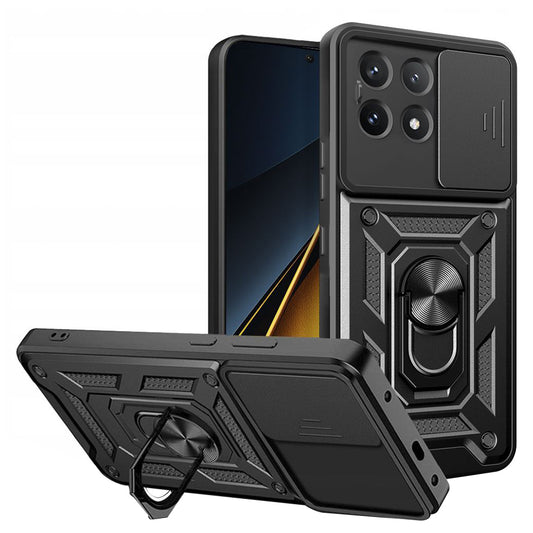 Fodral för Xiaomi Poco X6 Pro, Techsuit, CamShield, Svart