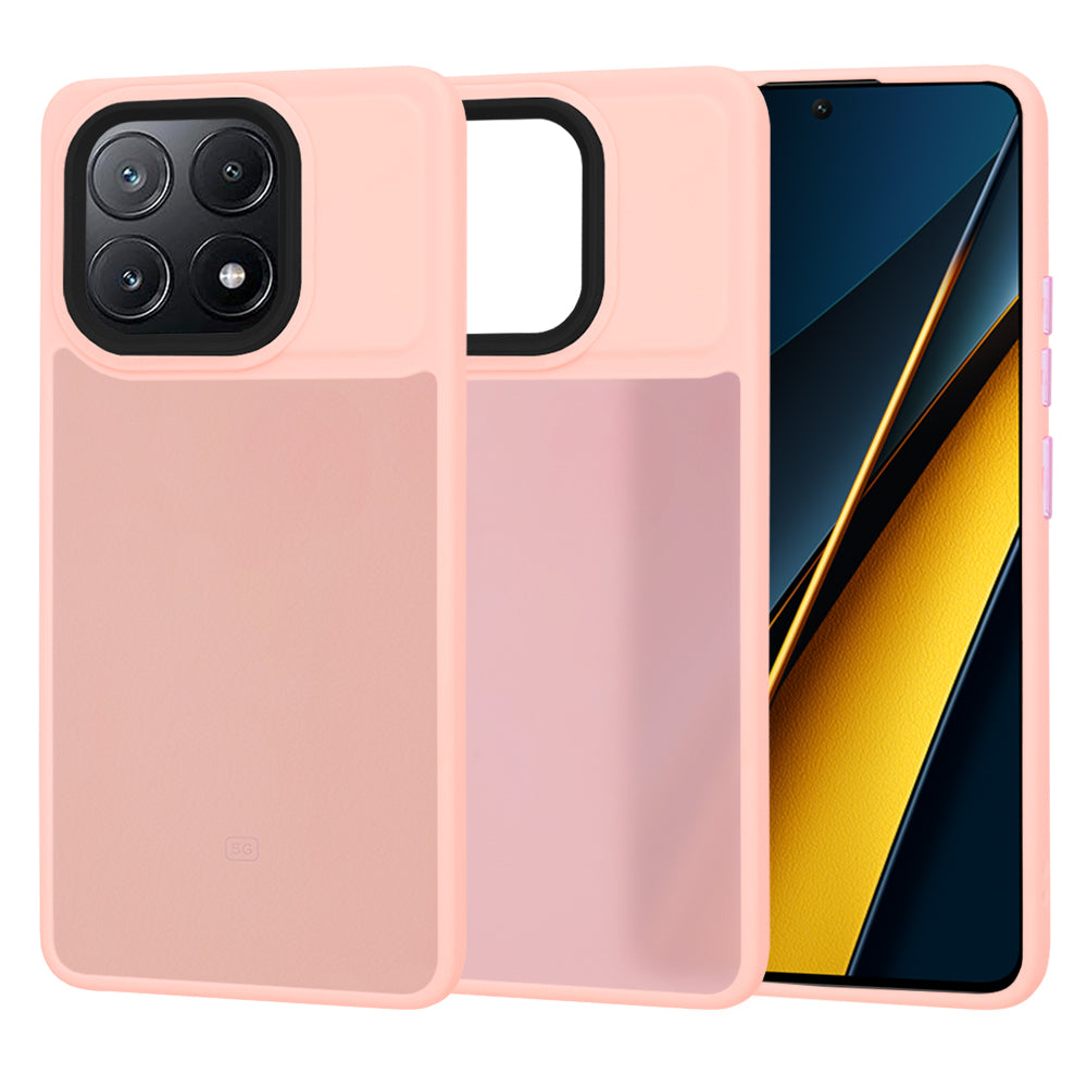 Fodral för Xiaomi Poco X6 Pro, Techsuit, HaloFrost, Rosa