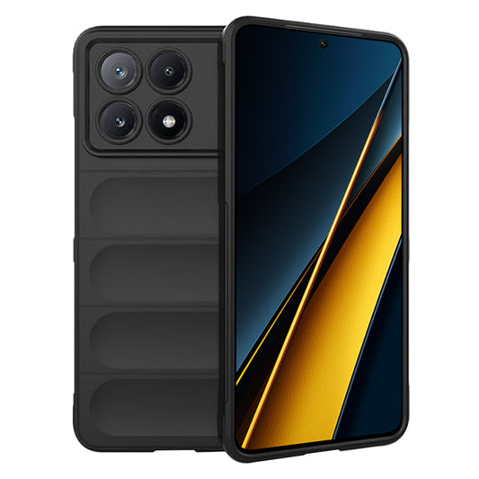 Fodral för Xiaomi Poco X6 Pro, Techsuit, Magic Shield, Svart