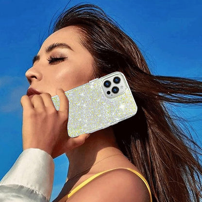 Fodral för Xiaomi Poco X6 Pro, Techsuit, Glittrande Glitter, Rosa