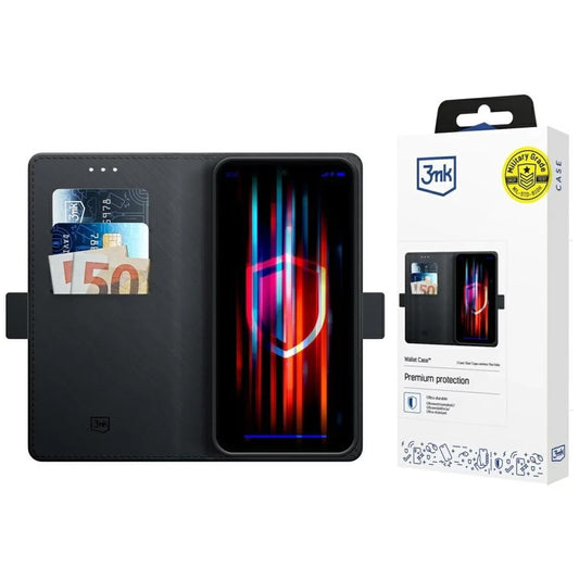 Fodral för Xiaomi Poco X7 / Redmi Note 14 Pro 5G, 3MK, Plånbok, Svart