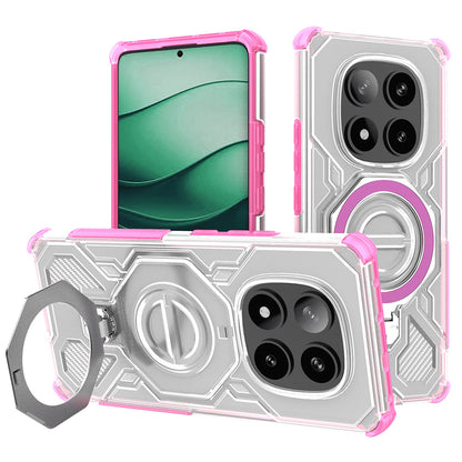 Fodral för Xiaomi Poco X7 / Redmi Note 14 Pro 5G, Techsuit, Carbon Shield Pro, Rosa