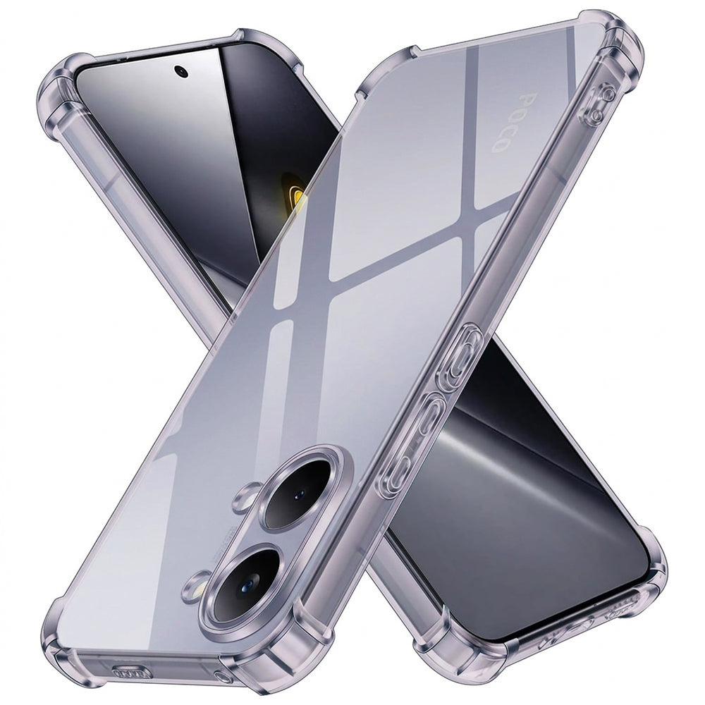 Fodral för Xiaomi Poco X8 Pro Max, Techsuit, Stötsäker Klar, Rökfärgad
