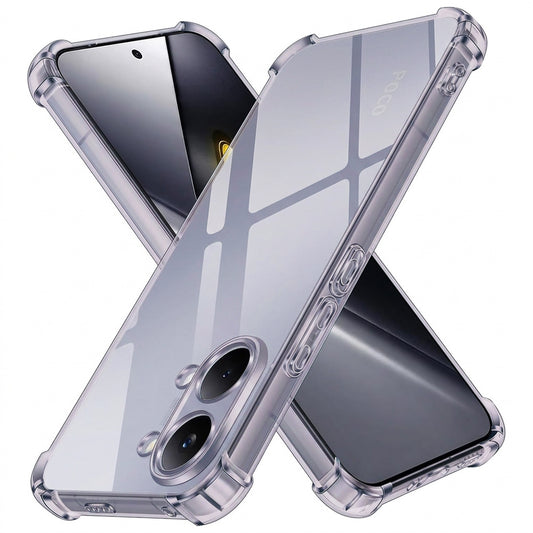 Fodral för Xiaomi Poco X8 Pro Max, Techsuit, Stötsäker Klar, Rökfärgad