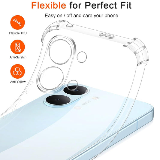 Skyddsfodral för Xiaomi Poco X8 Pro Max, Techsuit, Shockproof Clear, Transparent