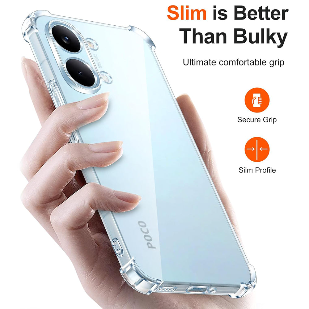 Skyddsfodral för Xiaomi Poco X8 Pro Max, Techsuit, Shockproof Clear, Transparent