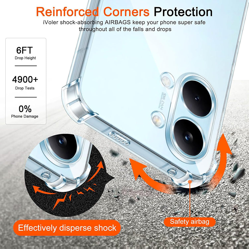 Skyddsfodral för Xiaomi Poco X8 Pro Max, Techsuit, Shockproof Clear, Transparent