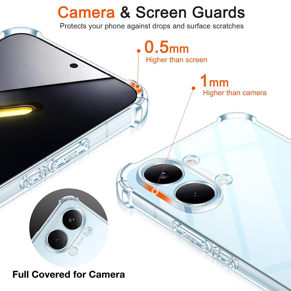 Skyddsfodral för Xiaomi Poco X8 Pro Max, Techsuit, Shockproof Clear, Transparent