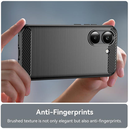 Fodral för Xiaomi Poco X8 Pro, Techsuit, Kolfiber, Blå