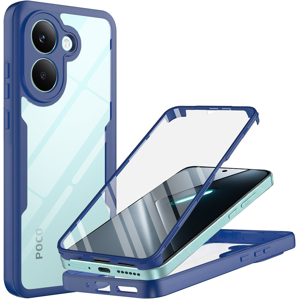Fodral för Xiaomi Poco X8 Pro, Techsuit, ColorVerse 360, Blå