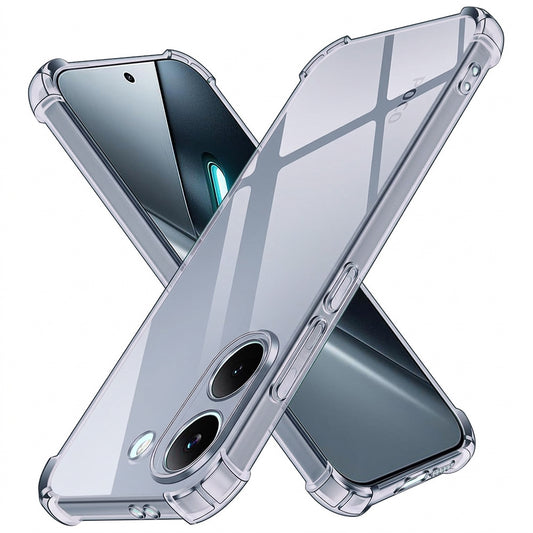 Fodral för Xiaomi Poco X8 Pro, Techsuit, Stötsäker Klar, Rökfärgad