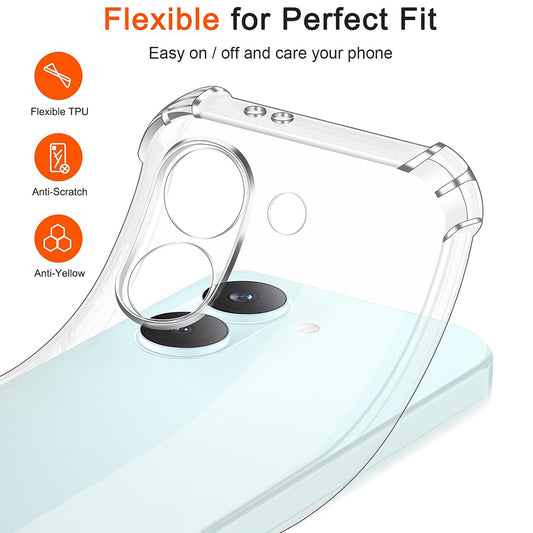 Skyddsfodral för Xiaomi Poco X8 Pro, Techsuit, Stötsäkert Klart, Transparent