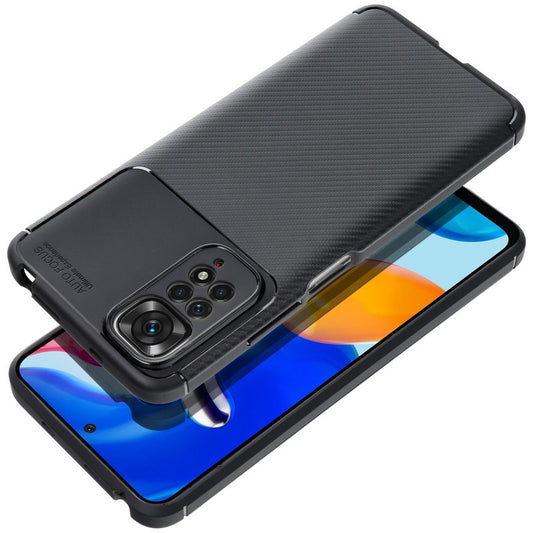 Fodral för Xiaomi Poco C65 / Redmi 13C, OEM, Carbon Premium, Svart