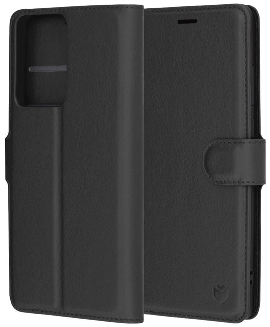 Fodral för Xiaomi Redmi Note 14 Pro+ 5G / Note 14 Pro 5G / Poco X7, Techsuit, Läderfolio, Svart