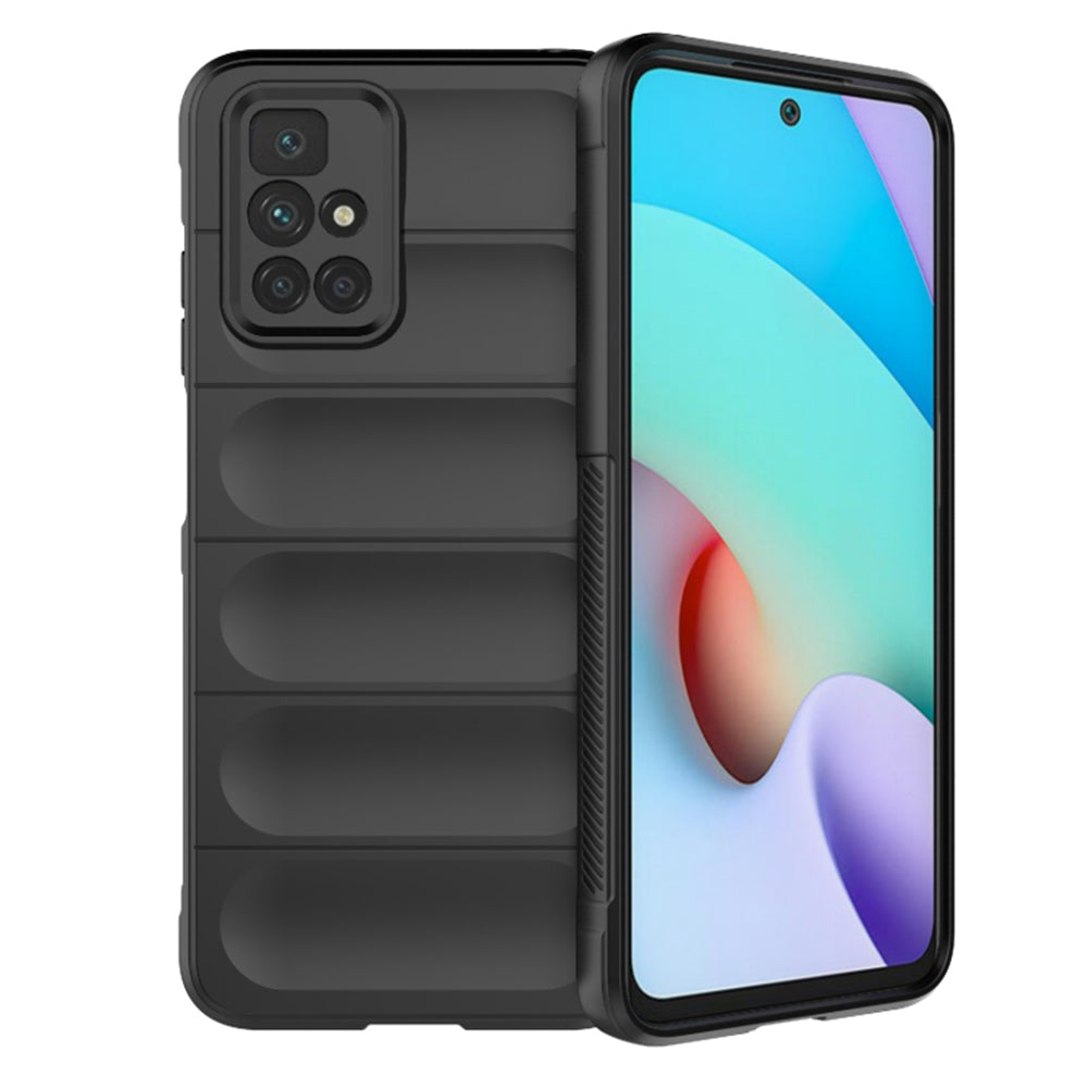 Fodral för Xiaomi Redmi 10 2022 / 10 (2021), Techsuit, Magic Shield, Svart