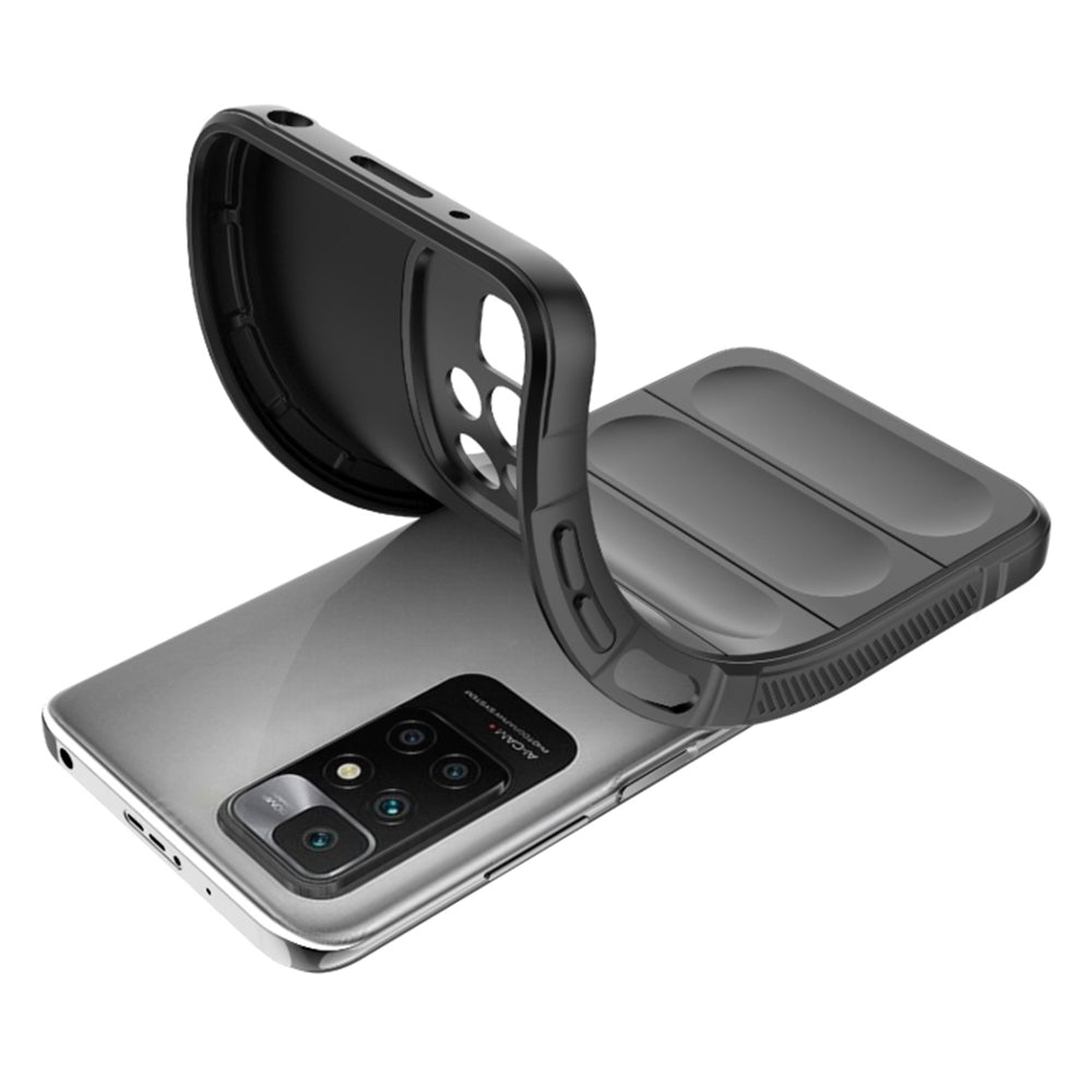 Fodral för Xiaomi Redmi 10 2022 / 10 (2021), Techsuit, Magic Shield, Svart