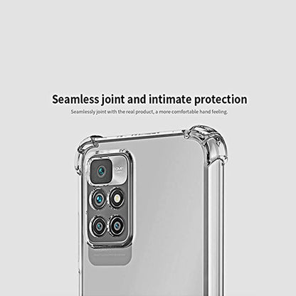 Fodral för Xiaomi Redmi 10 2022 / 10 (2021), Techsuit, Stötsäker Klar, Transparent