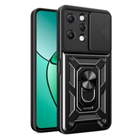 Mobilskal för Xiaomi Redmi 12 5G / 12, Techsuit, CamShield, Svart