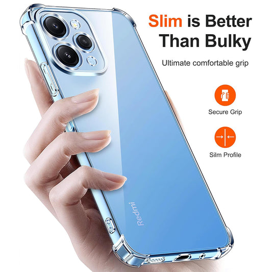 Fodral för Xiaomi Redmi 12 5G / 12, Techsuit, Stötsäker Klar, Transparent