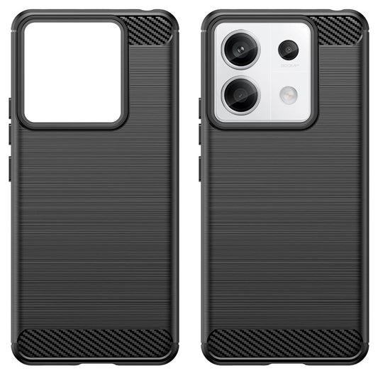 Fodral för Xiaomi Redmi 13C 5G / 13C / Poco C65, Techsuit, Kolfiber, Svart