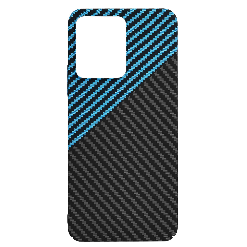Fodral för Xiaomi Redmi 13C 5G / 13C / Poco C65, Techsuit, Carbonite FiberShell, Svart Bleu