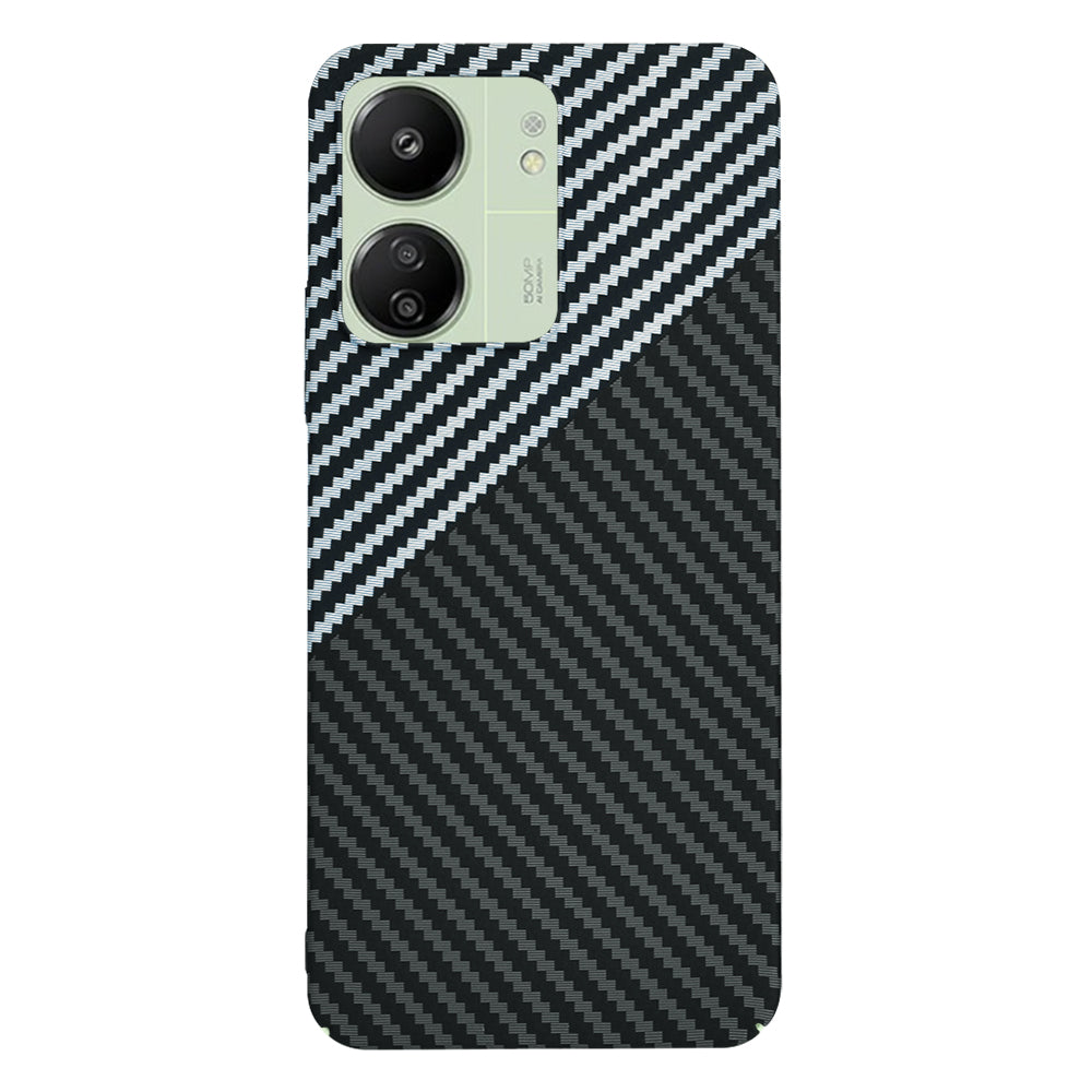 Fodral för Xiaomi Redmi 13C 5G / 13C / Poco C65, Techsuit, Carbonite FiberShell, Svart Grå