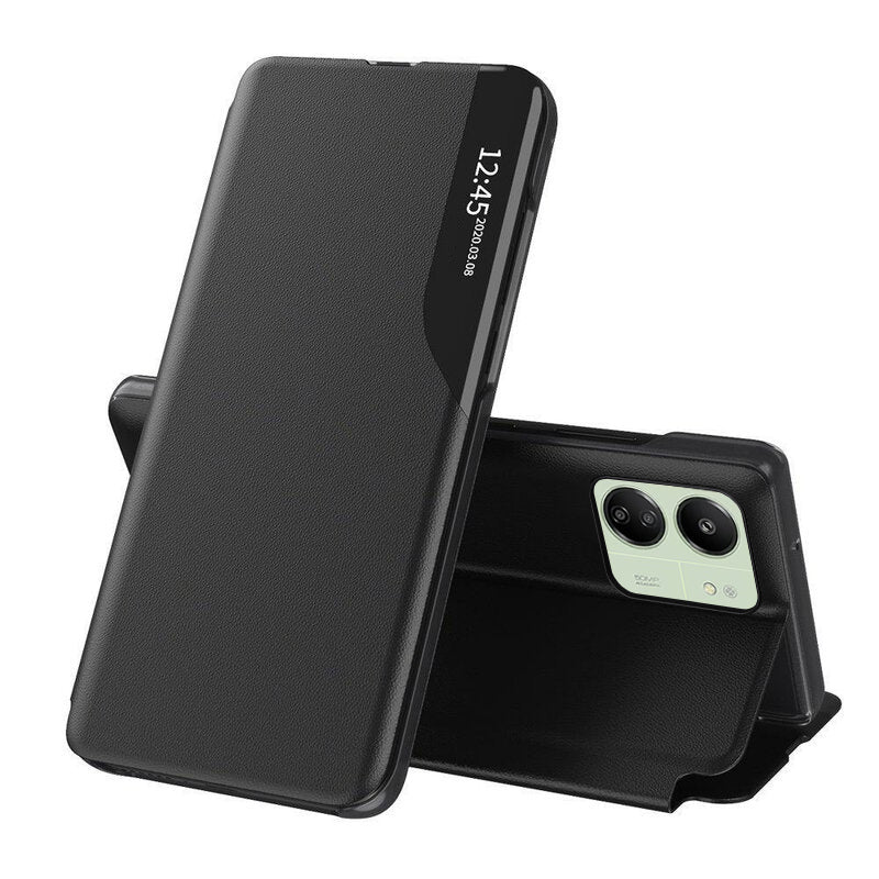 Fodral för Xiaomi Redmi 13C 5G / 13C / Poco C65, Techsuit, eFold, Svart