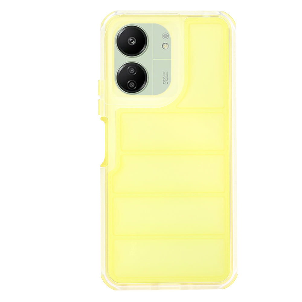 Fodral för Xiaomi Redmi 13C 5G / 13C / Poco C65, Techsuit, Wave Shield, Gul