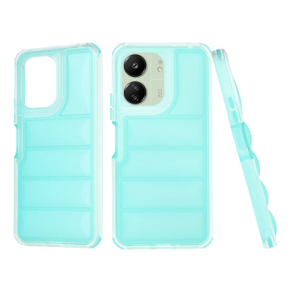 Fodral för Xiaomi Redmi 13C 5G / 13C / Poco C65, Techsuit, Wave Shield, Turkos