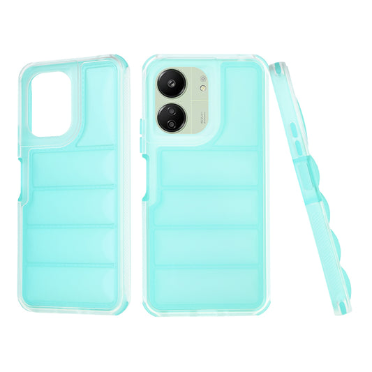 Case for Xiaomi Redmi 13C 5G / 13C / Poco C65, Techsuit, Wave Shield, Turquoise