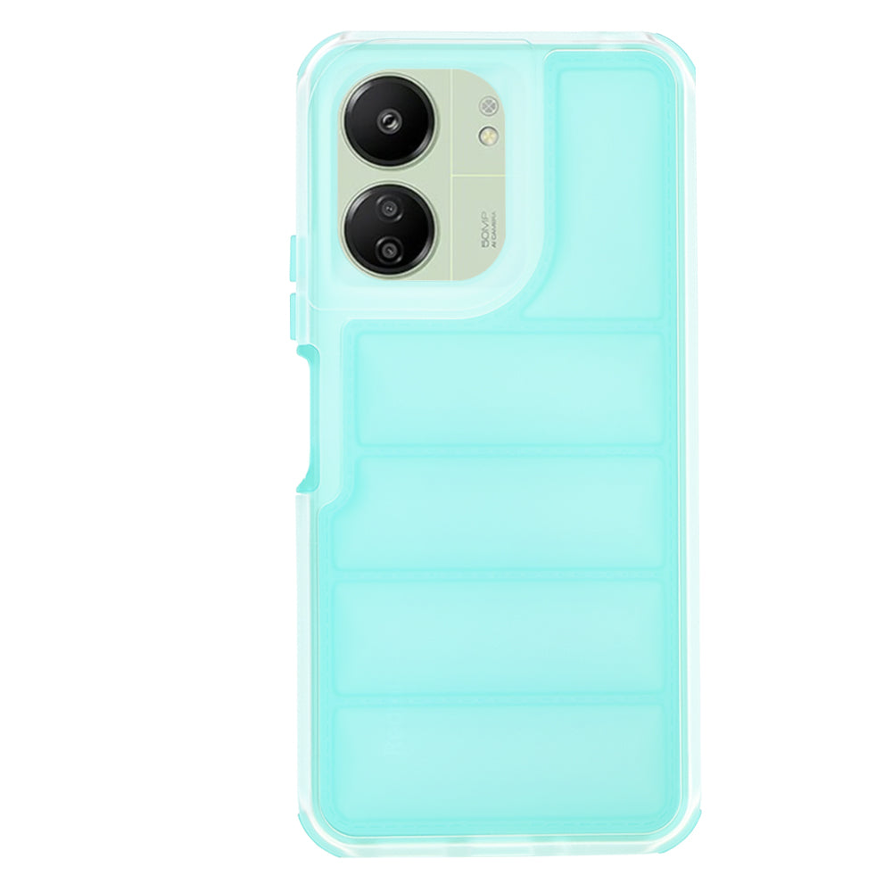 Fodral för Xiaomi Redmi 13C 5G / 13C / Poco C65, Techsuit, Wave Shield, Turkos