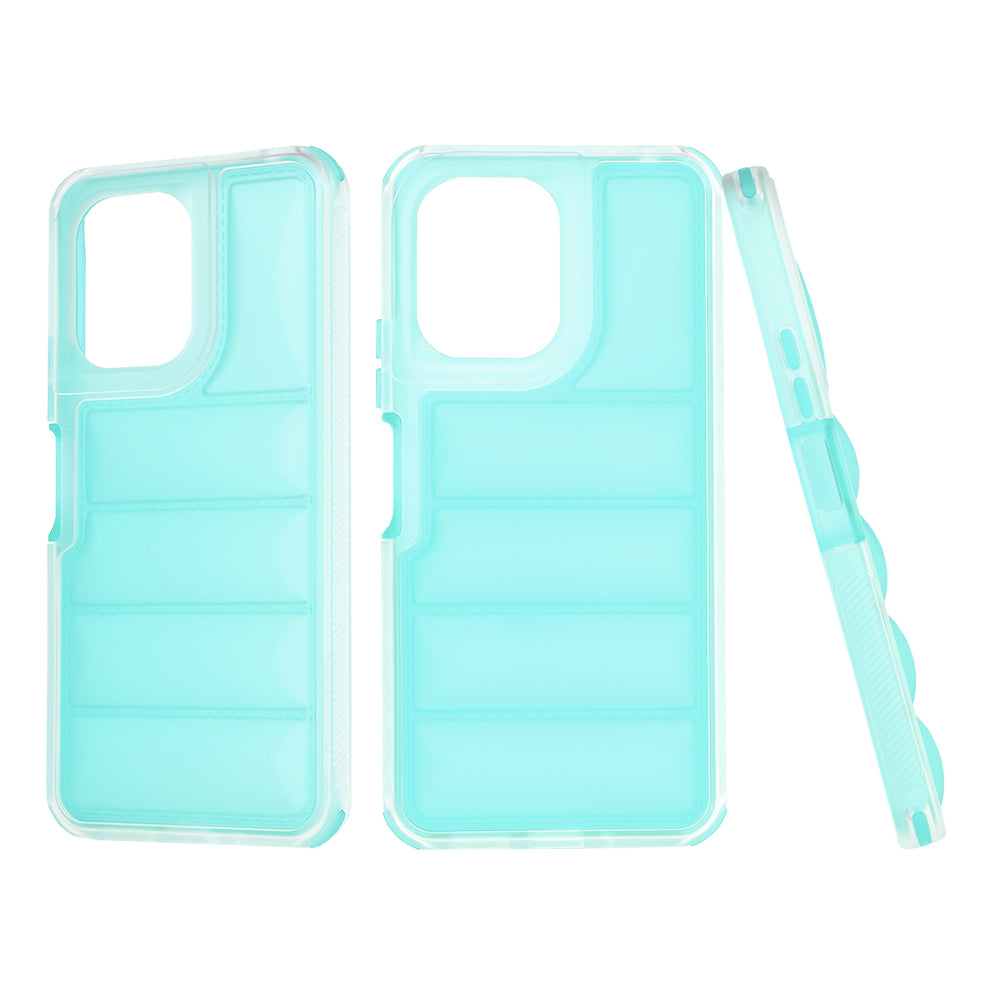 Fodral för Xiaomi Redmi 13C 5G / 13C / Poco C65, Techsuit, Wave Shield, Turkos