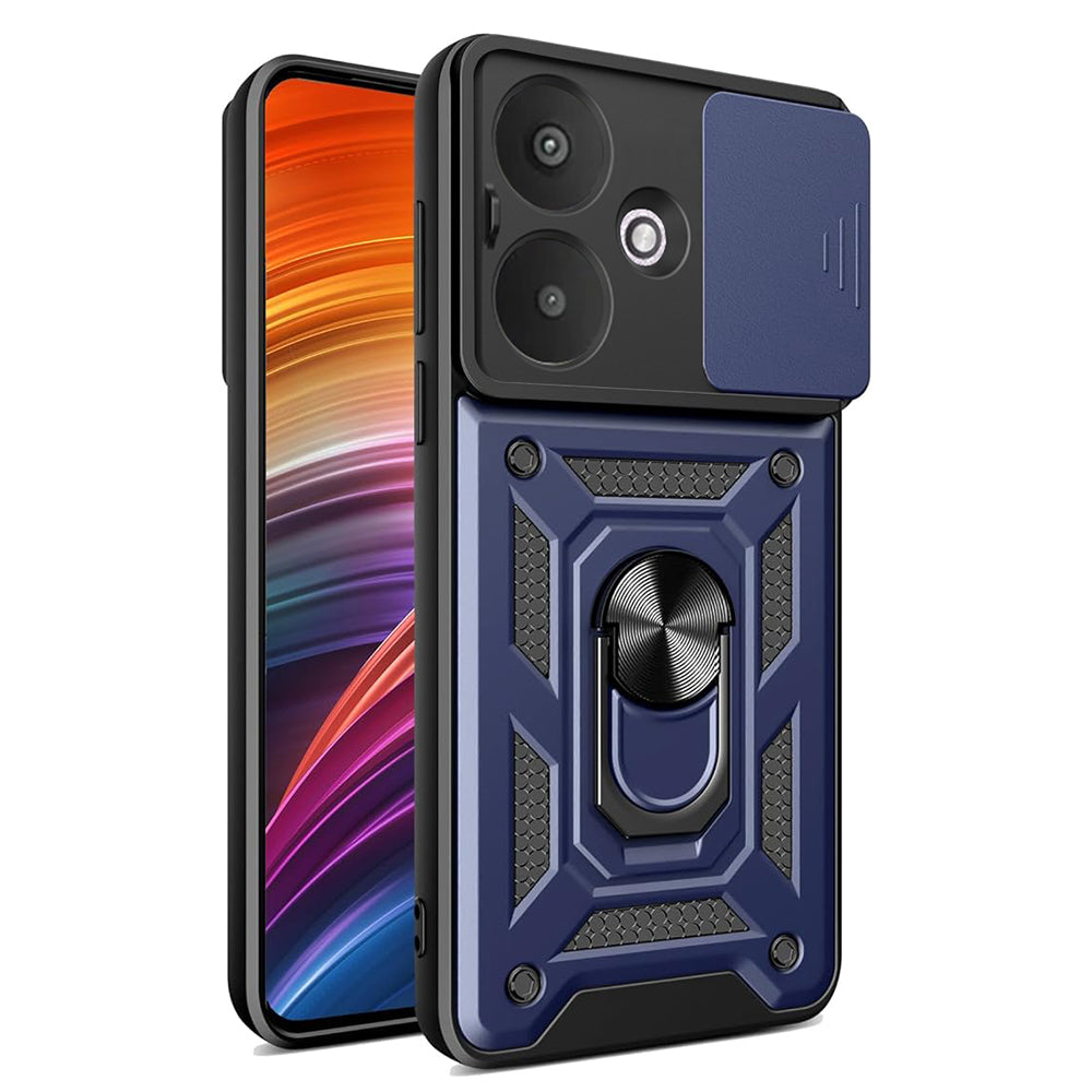 Fodral för Xiaomi Redmi 13C 5G, Techsuit, CamShield, Blå