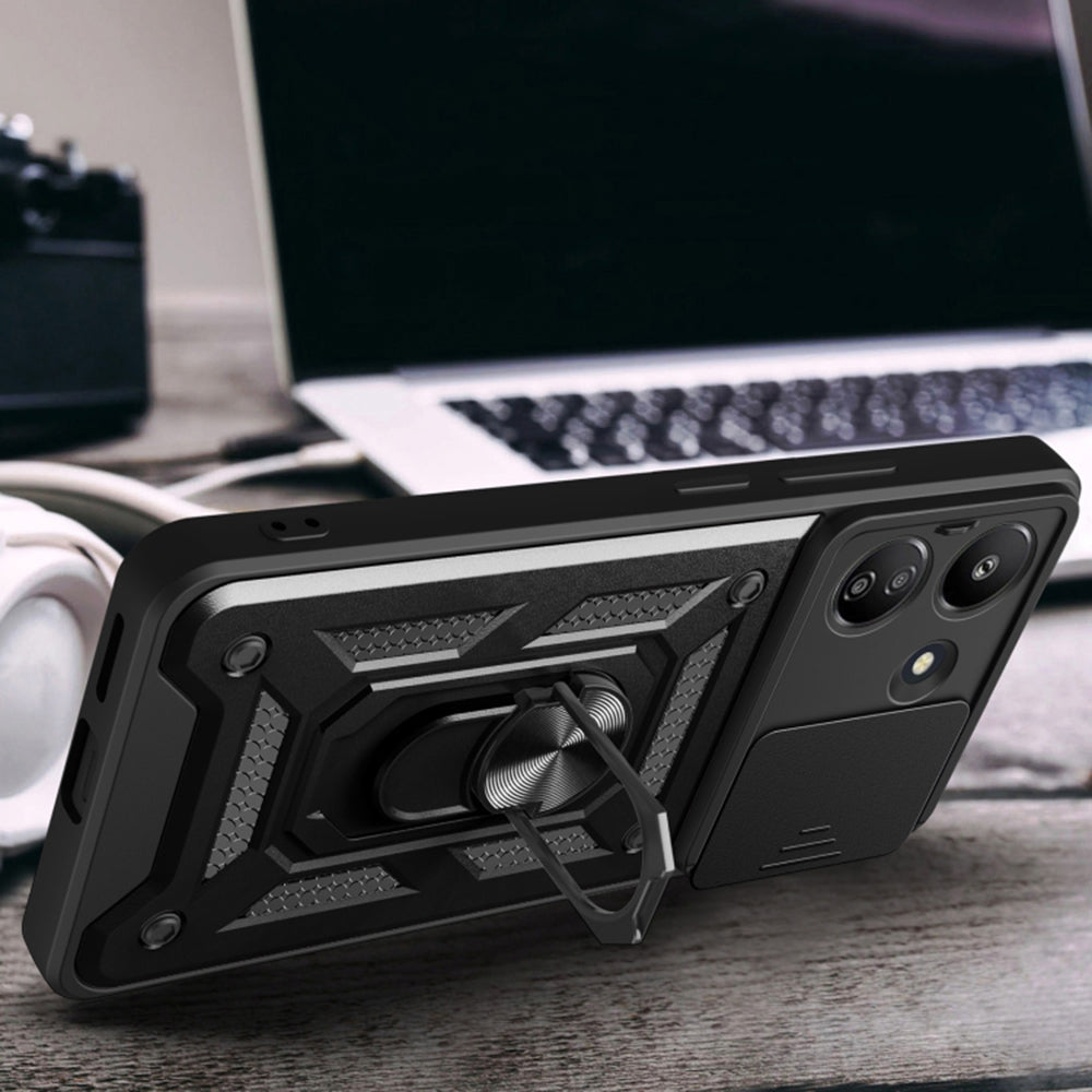 Fodral för Xiaomi Redmi 13C 5G, Techsuit, CamShield, Blå