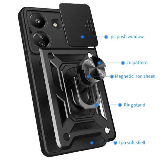 Fodral för Xiaomi Redmi 13C 5G, Techsuit, CamShield, Rosa