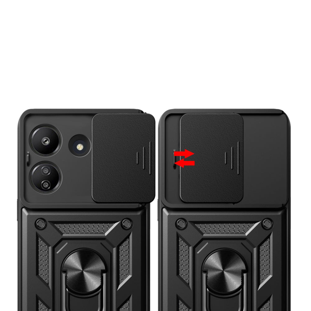 Fodral för Xiaomi Redmi 13C 5G, Techsuit, CamShield, Grön
