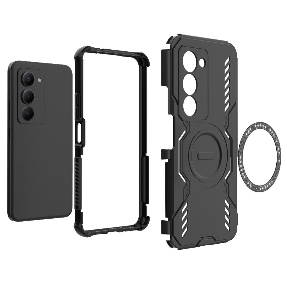 Fodral för Xiaomi Redmi 15 5G / 15 4G, Techsuit, ArmorMag, Blå