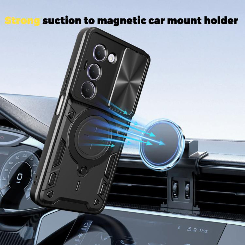 Skyddsfodral för Xiaomi Redmi 15 5G / 15 4G, Techsuit, CamGuard Pro, Lila